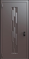 Входная термодверь с металлофиленкой и порошковым окрашиванием RAL 8019 (тип №8)